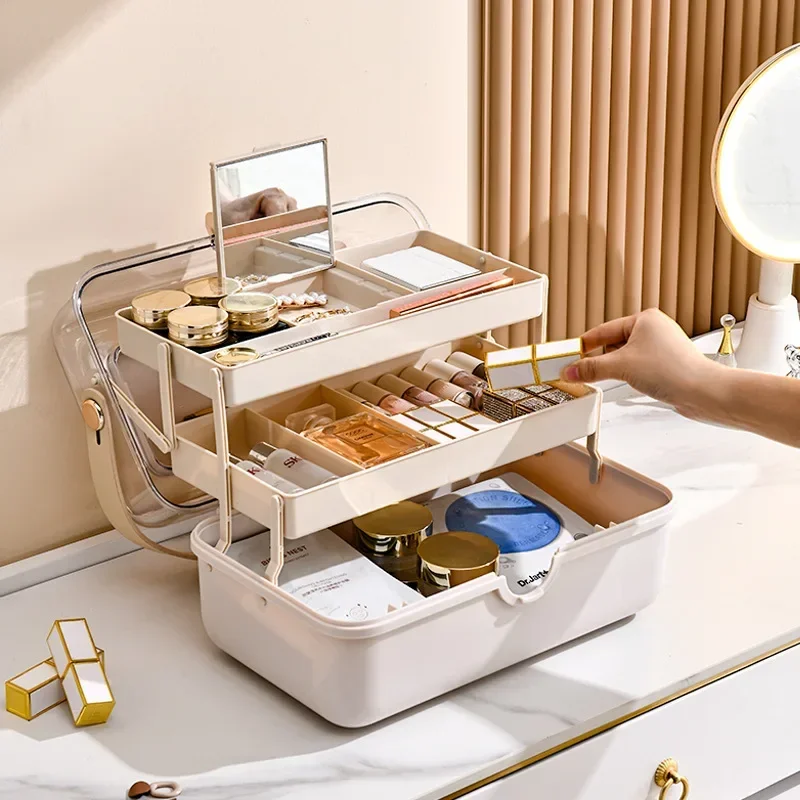Luxury Skincare Mask - Light Luxury Cosmetics Storage Box Desktop