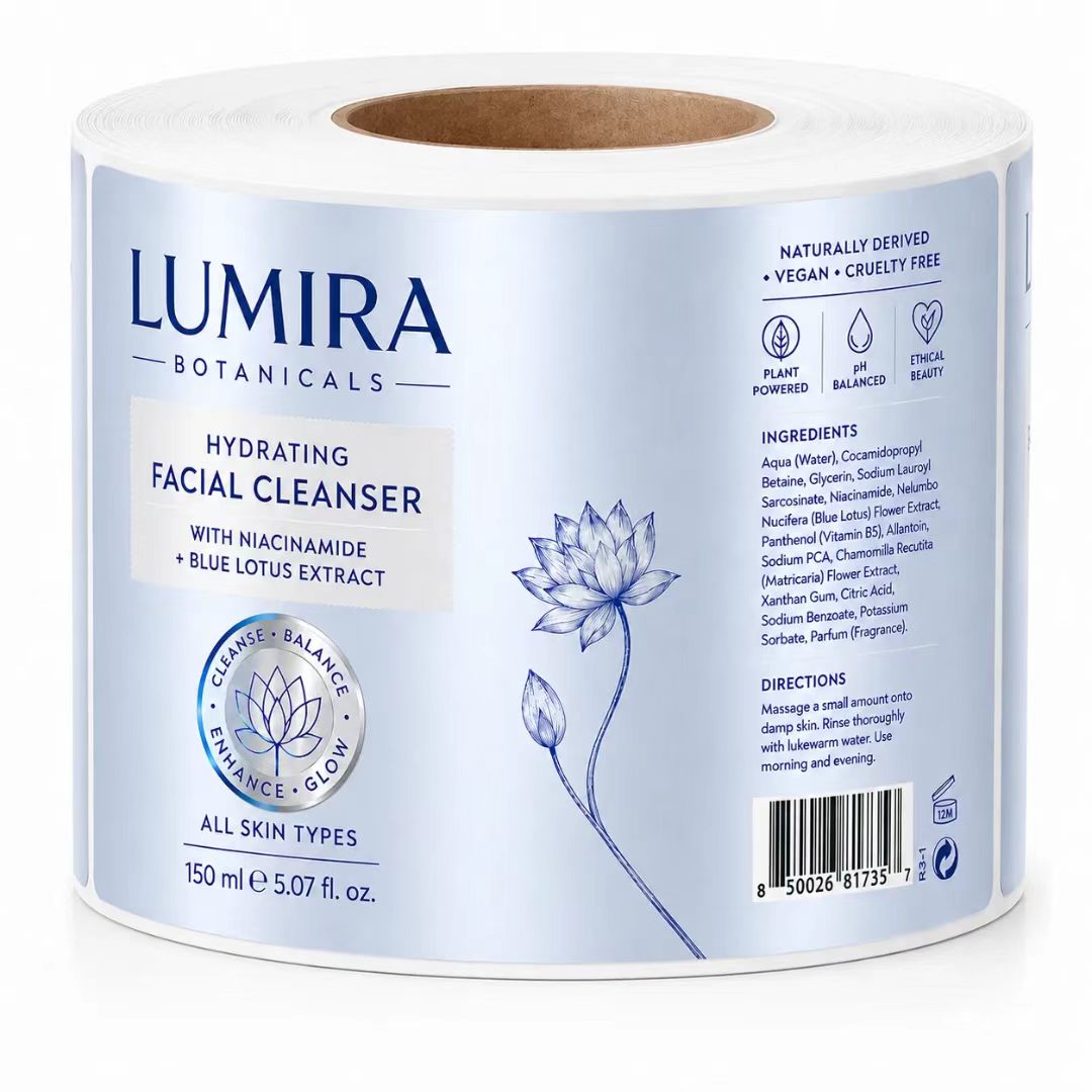 Custom Luxury Blue/Silver Foil - Luxury Skincare Cleanser 评论和价格