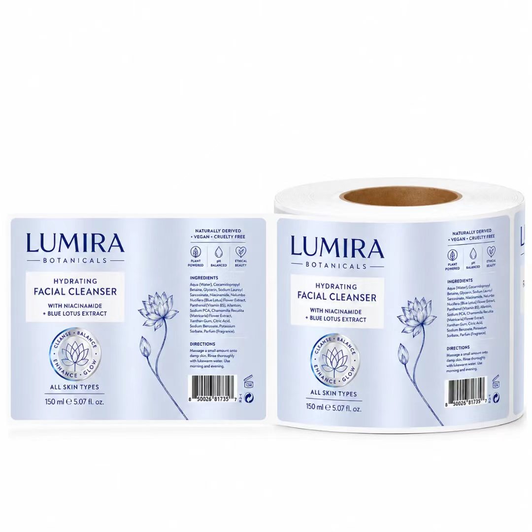 Custom Luxury Blue/Silver Foil - Luxury Skincare Cleanser 评论和价格