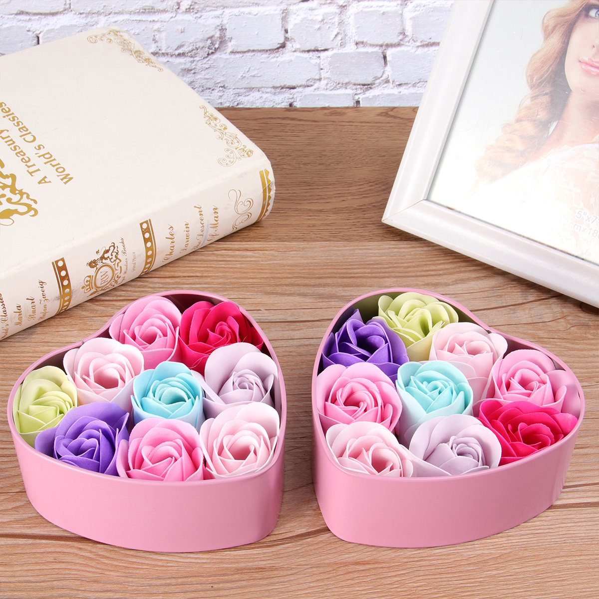 Rose Soap Flower Soap Set in E - Luxury Skincare Gift Box 评论和价格