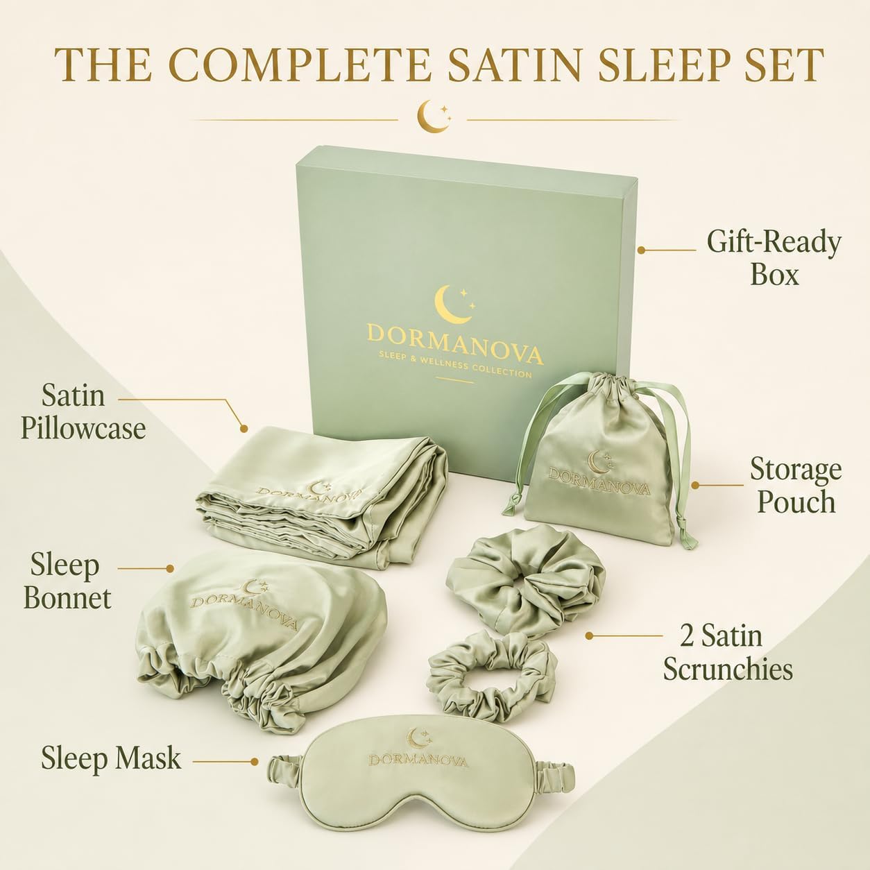 Luxury Satin Sleep Set – Satin - Luxury Skincare Gift Box 评论和价格