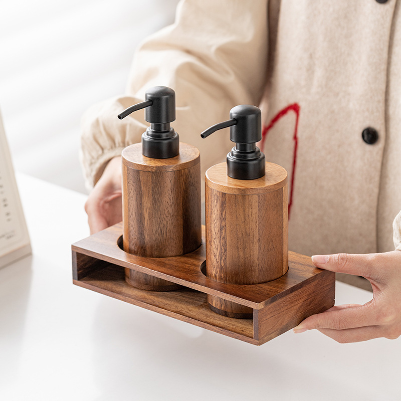 Walnut wood press-type portion - Luxury Skincare Tray 评论和价格