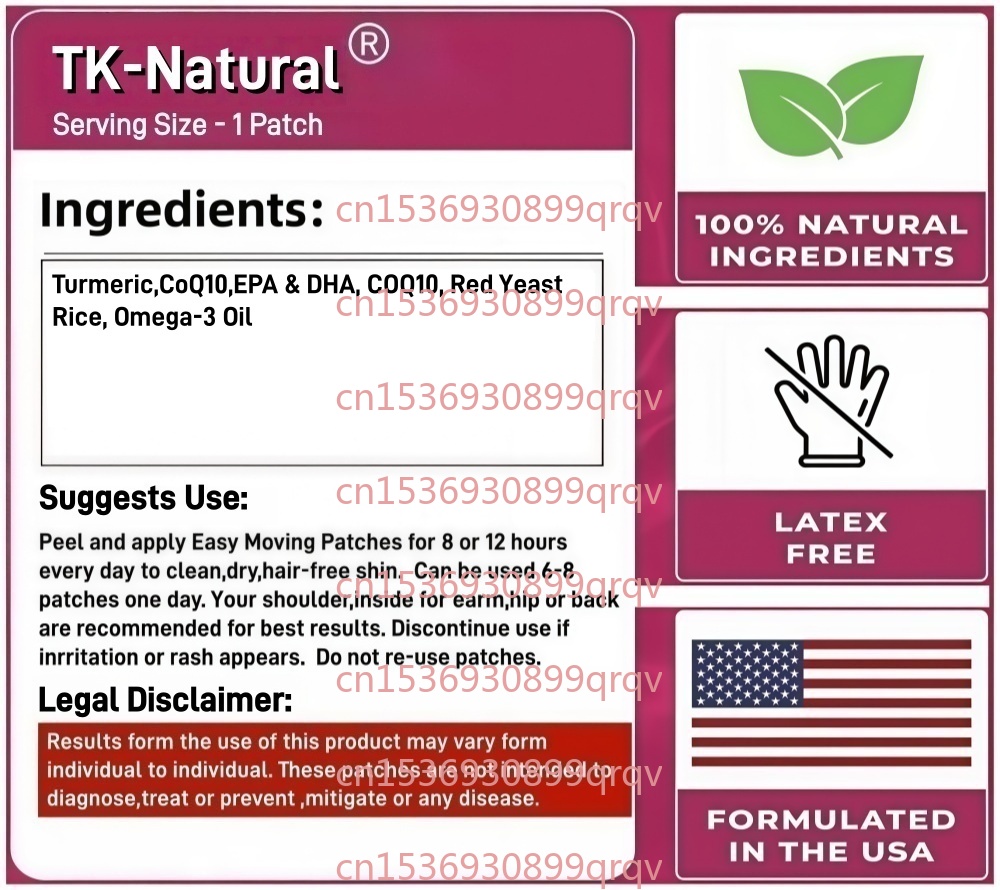30 Patches Omega-3 Transdermal - Coq10 Patch Eye 评论和价格