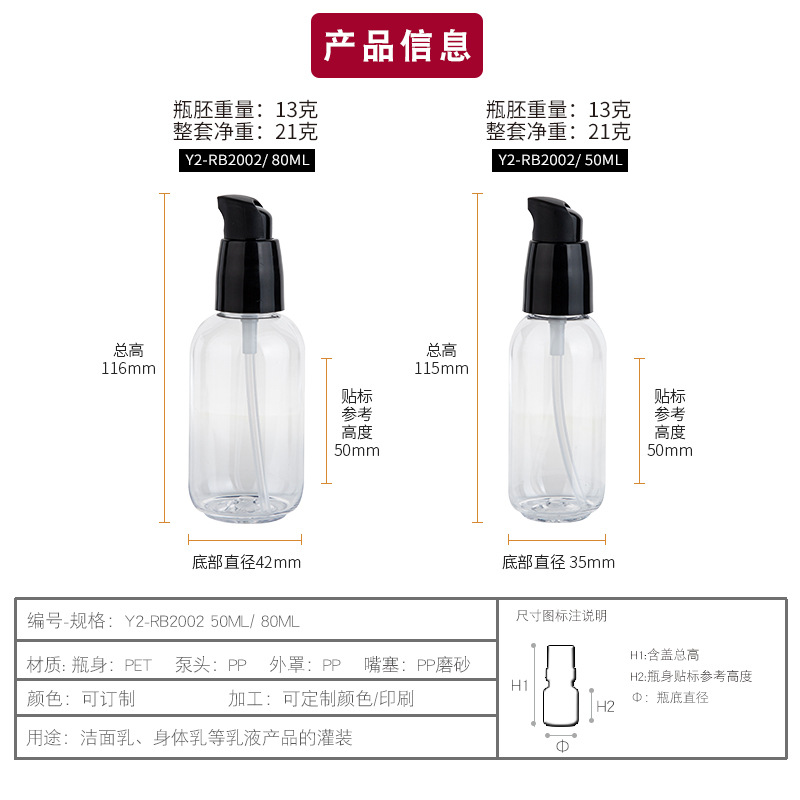 Luxury 50ml 80ml Green Clear B - Luxury Skincare Cleanser 评论和价格