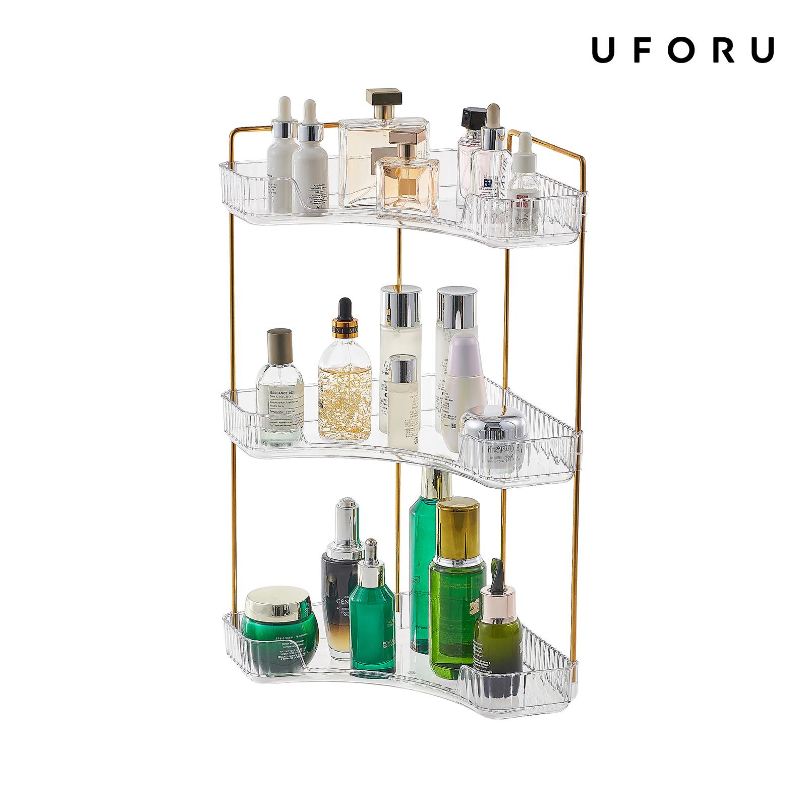 3 Tier Clear Bathroom Organize - Luxury Skincare Tray 评论和价格