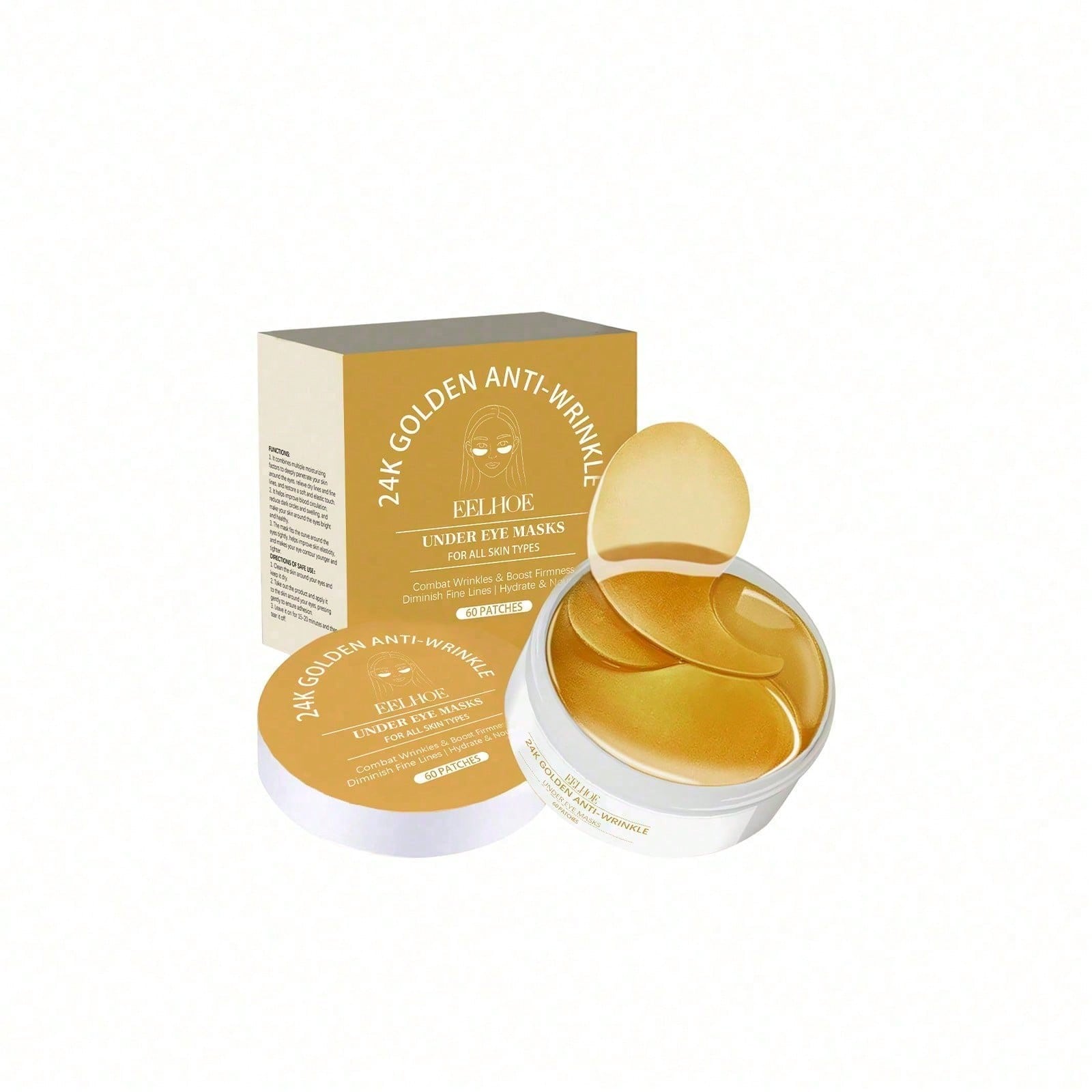 24K Gold Eye Mask, 60 Count Lu - Luxury Skincare Mask 评论和价格
